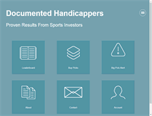 Tablet Screenshot of documentedhandicappers.com